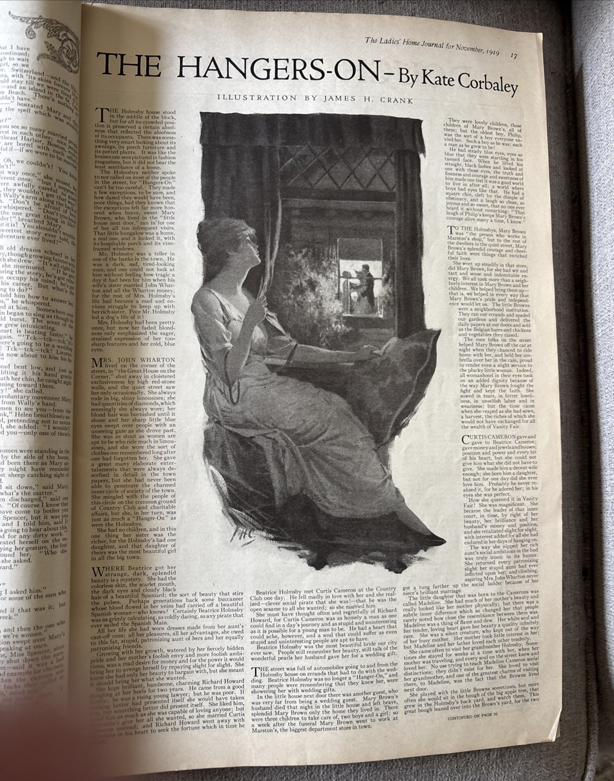 Antique November, 1919 Illustrated The Ladies Home Journal 224 Pages of Adds