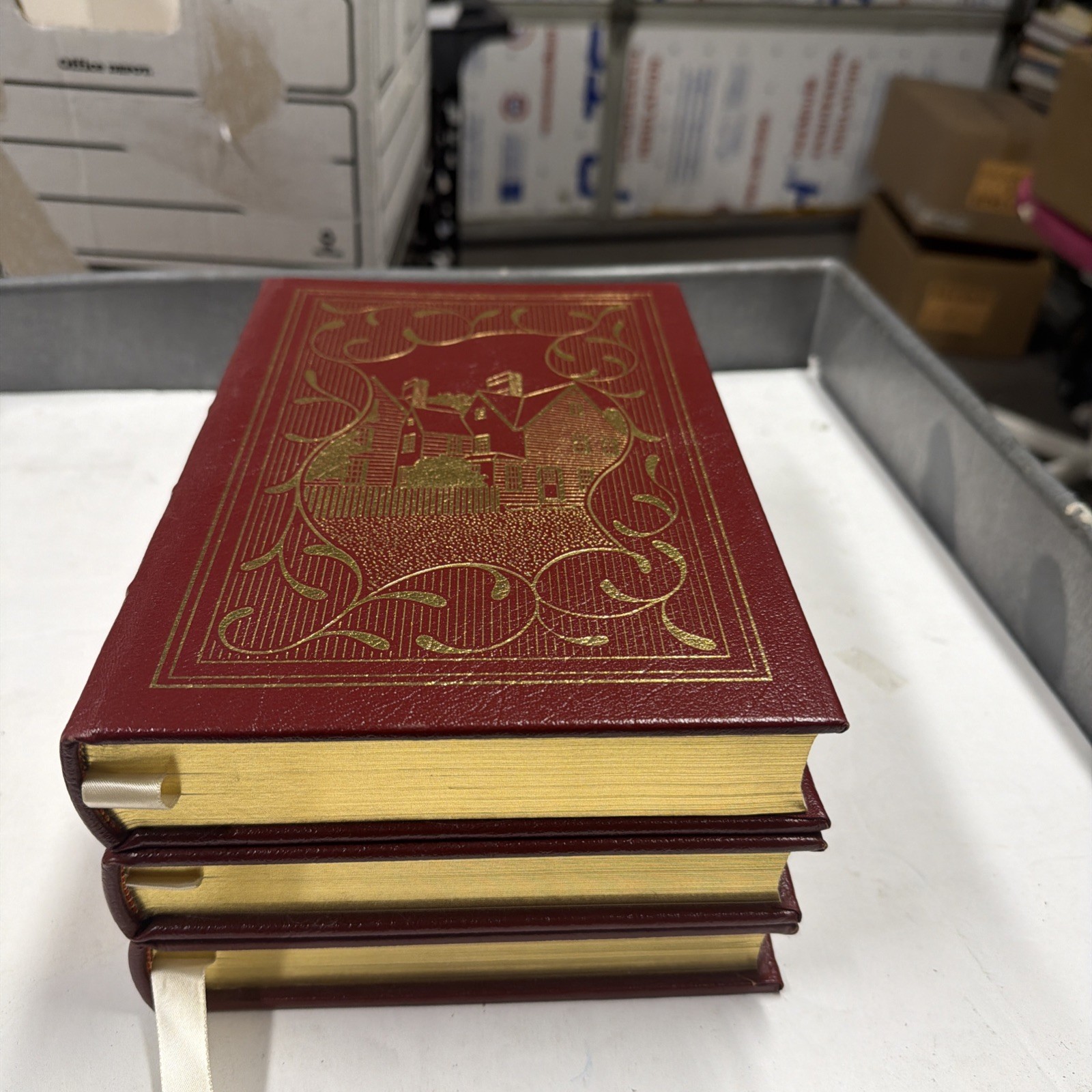 NATHANIEL HAWTHORNE MASTERPIECES Easton Press 3 vol SEALED NEW Scarlet Letter