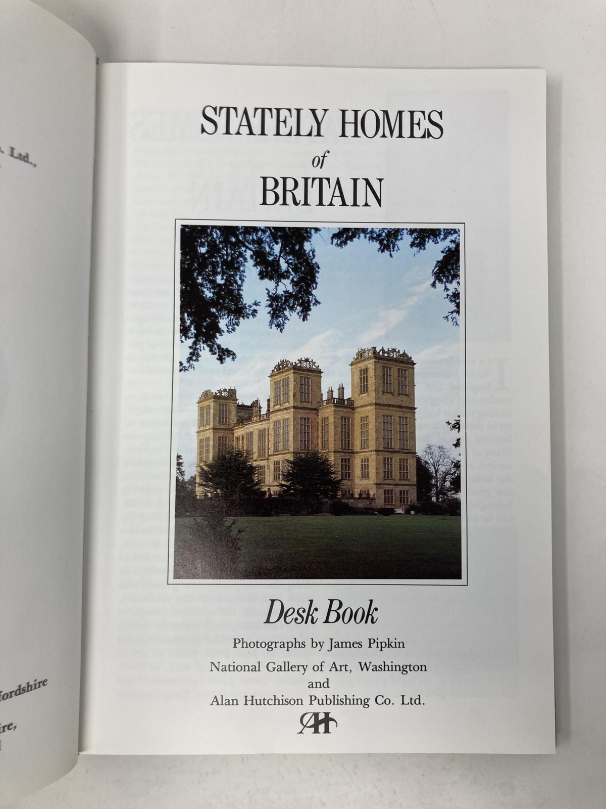 Stately Homes of Britain Desk Book by Putnam First 1st Edition VG HC 1986