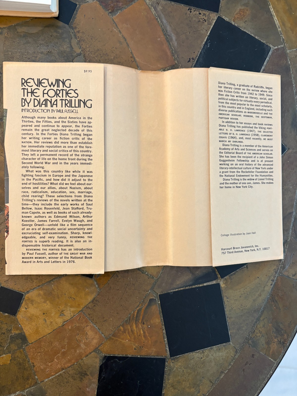 Diana Trilling – Reviewing the Forties – Signed and Inscribed 1st Edition