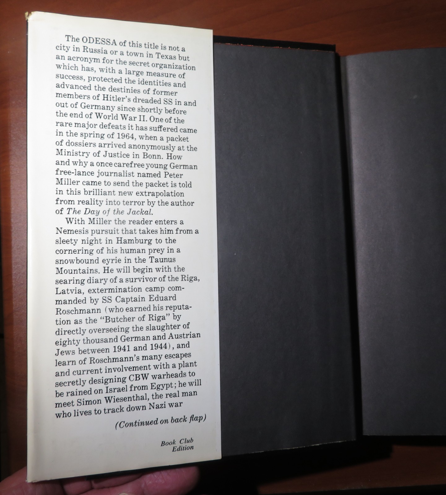 The Odessa File by Frederick Forsyth, Viking Press 1972