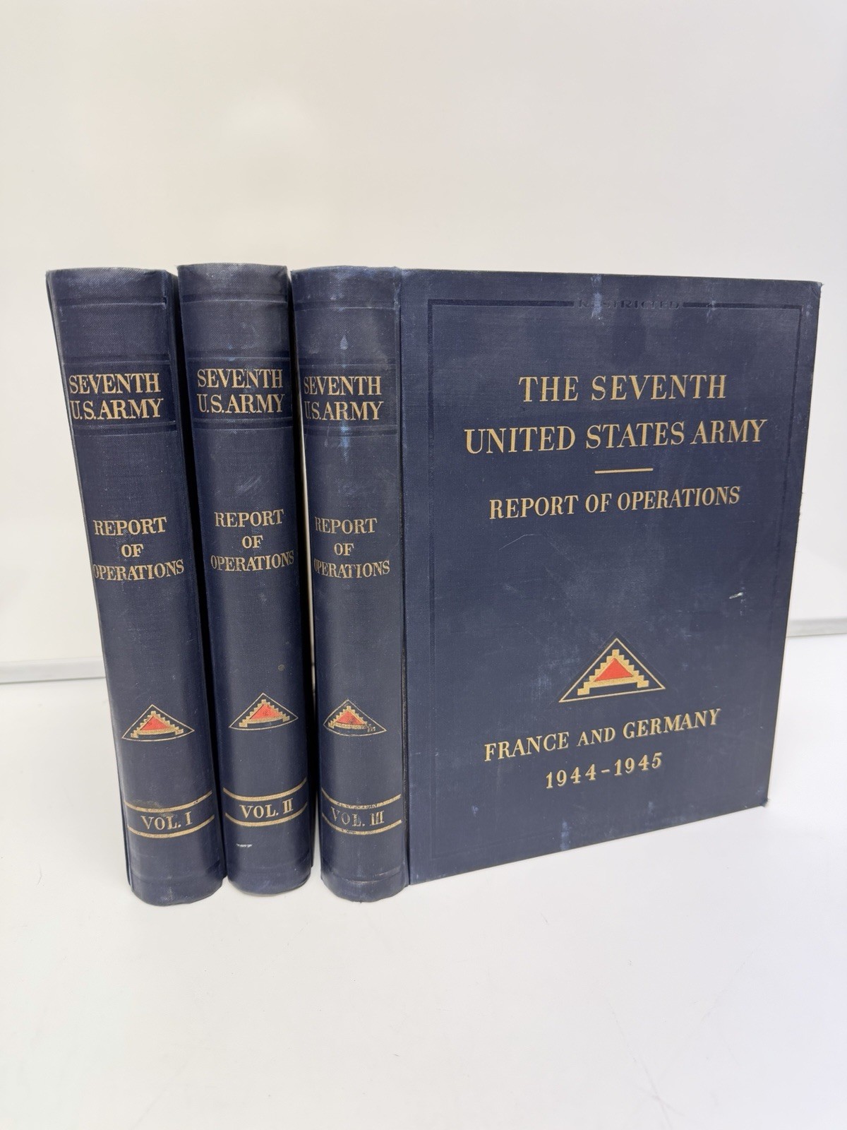 7th United States Army Report of Operations France and Germany 1944-1945 3 Vols