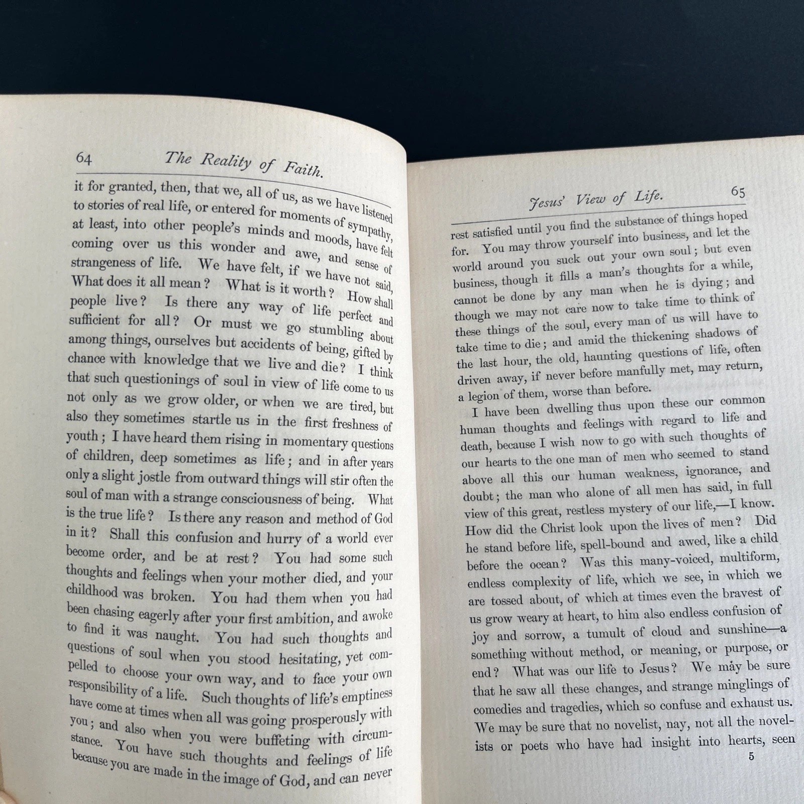 ANTIQUE 1884 RELIGIOUS BOOK THE REALITY OF FAITH BY NEWMAN SMYTH NY SCRIBNER’S