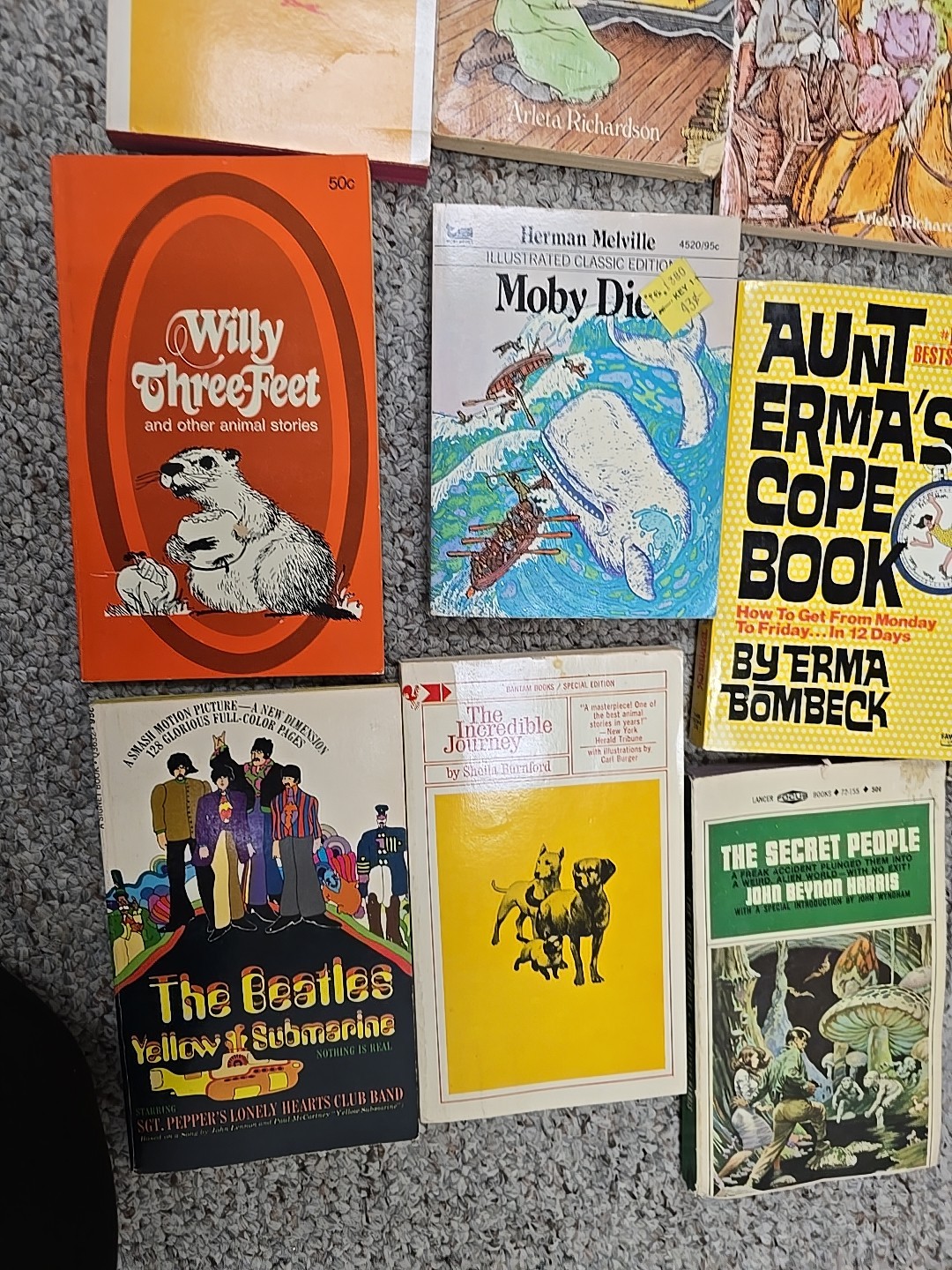 Lot of 11 Vintage Mixed Authors Fiction Adventure Paperback Novel Story Books