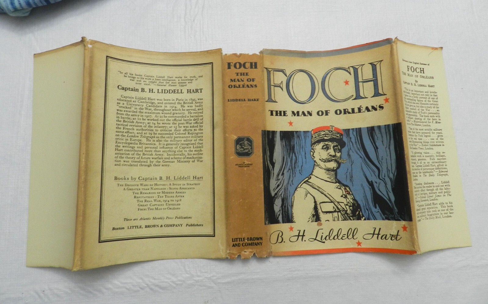 1932, Foch : The Man of Orleans by B.H. Liddell Hart, HBw/dj 1s VG, WW I