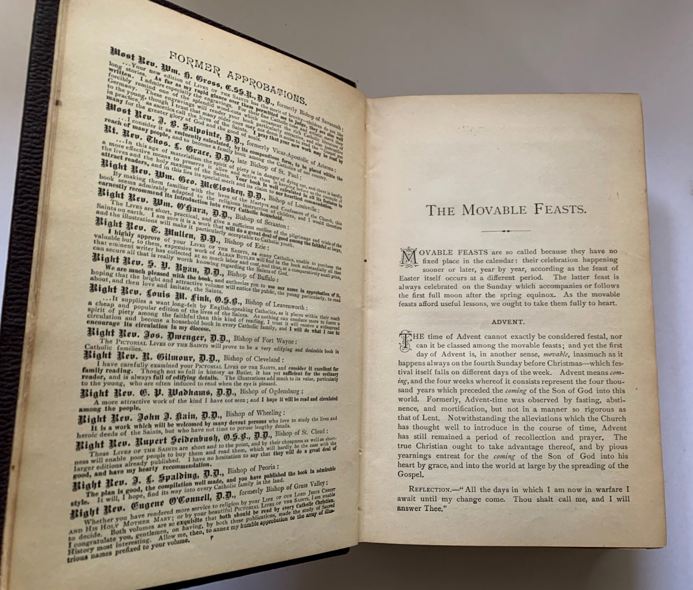 Antique PICTORIAL LIVES of the SAINTS HC Illustrated 1888