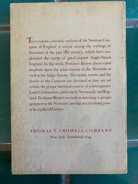 The Normans and the Norman Conquest by R. Allen Brown (1969, Trade Paperback)