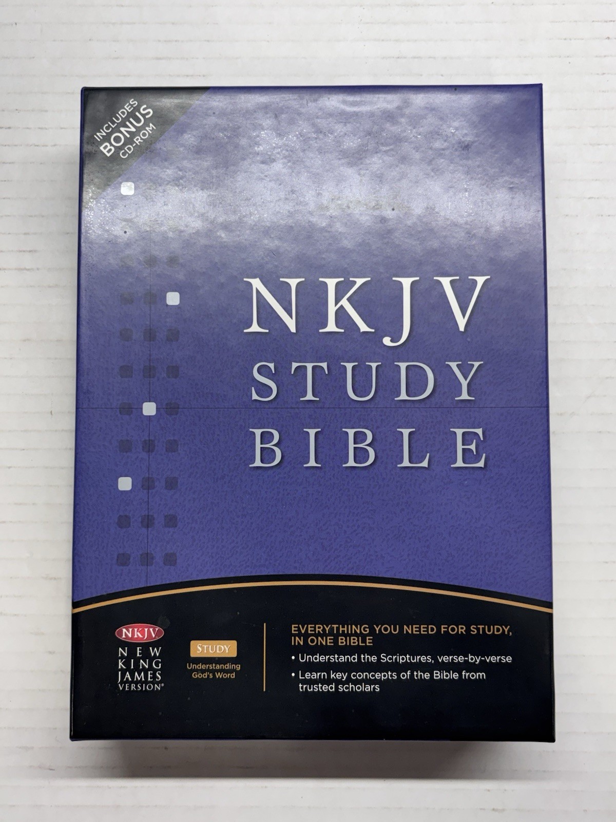 NEW NELSON’S NKJV STUDY BIBLE Black Bonded Leather 2885T ~ 2nd Ed 2007 Copyright