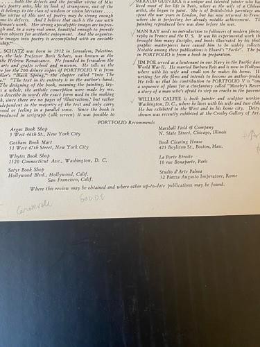 PORTFOLIO V Spring 1947 Black Sun Press Poetry incl MAN RAY, ANAIS NIN Rarities