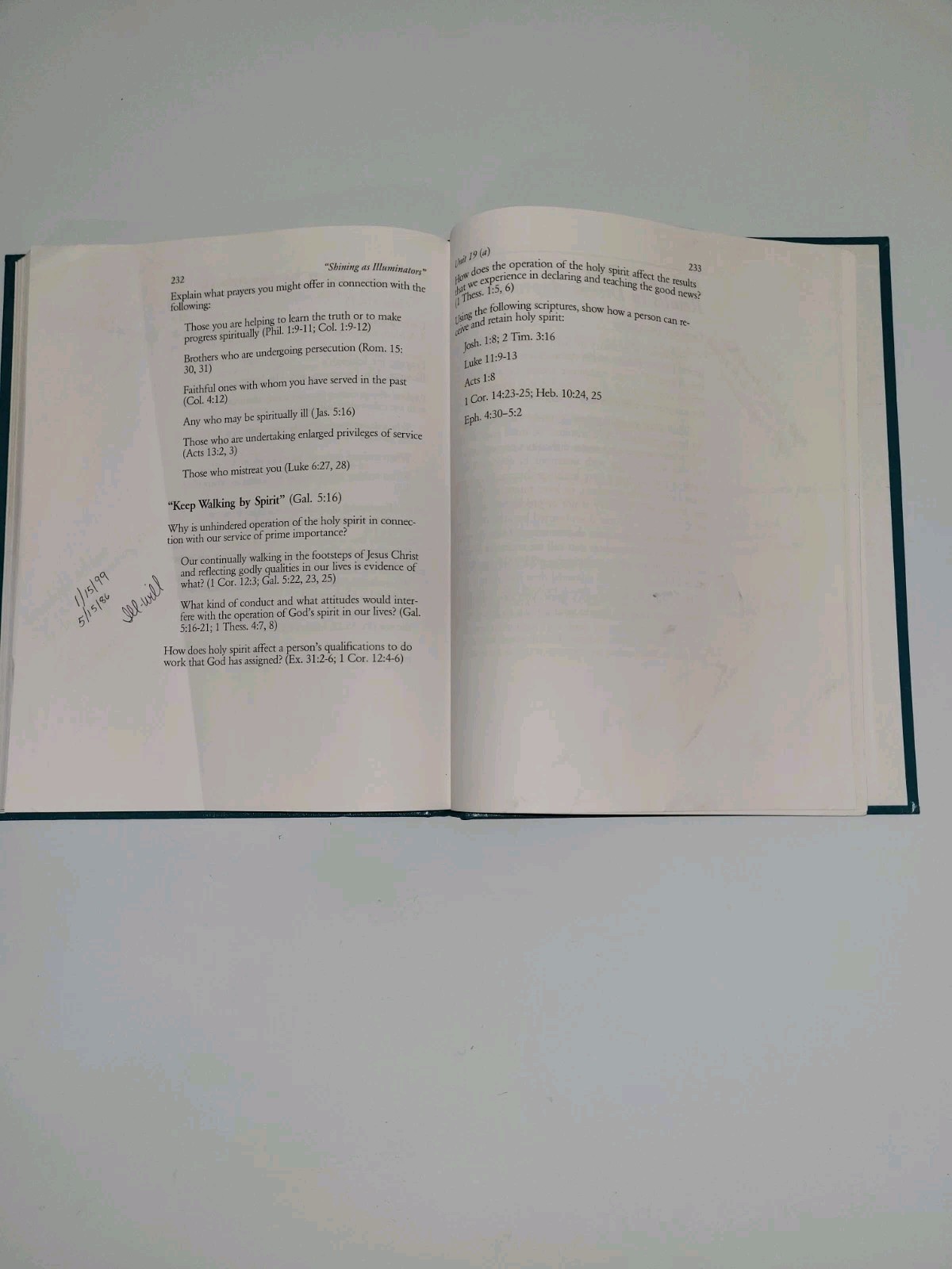 Shining As Illuminators In The World 2010 Edition Watchtower Pioneer Book