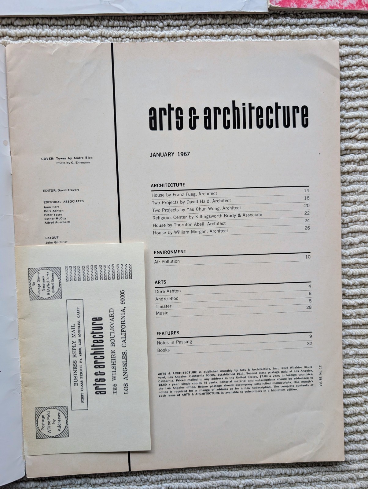 arts & architecture, 6 issues 1953 – 1967 – Neutra, Koenig, Case Study Houses