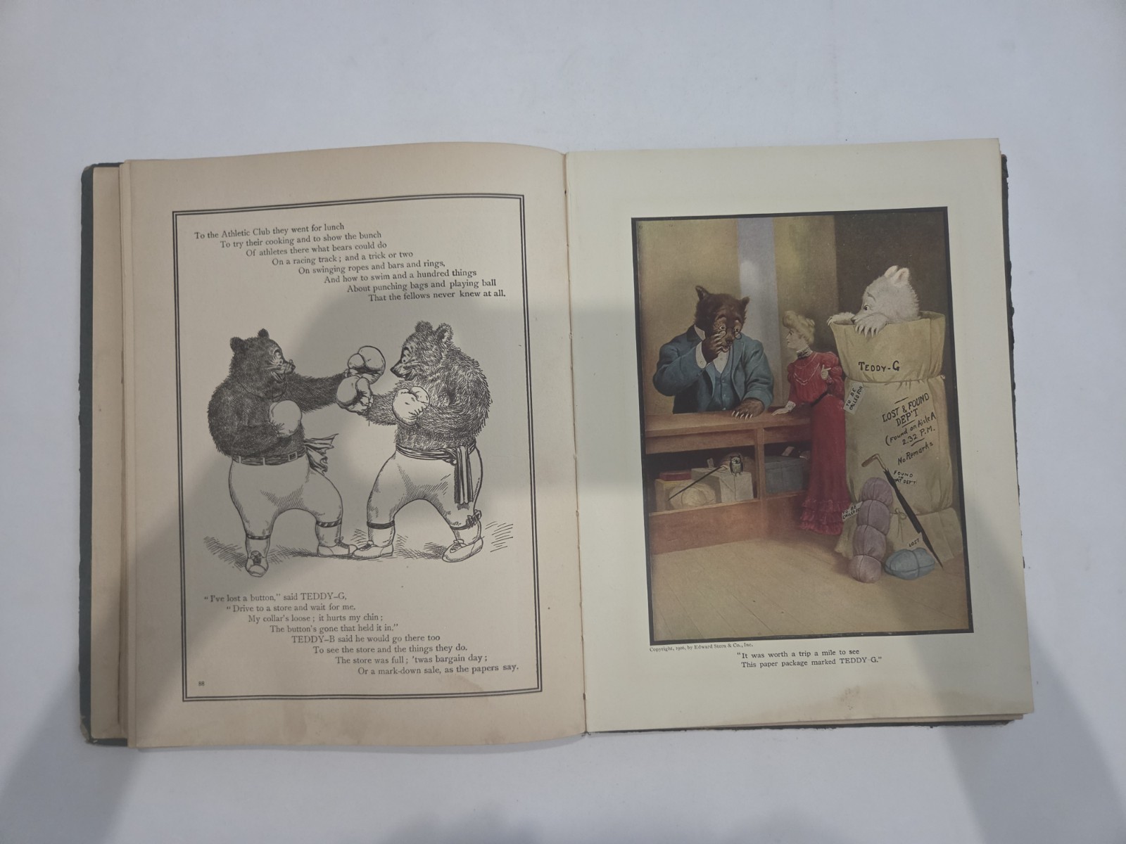 TWO Antique First Edition Teddy-B & Teddy-G Children’s Books, by Seymour Eaton