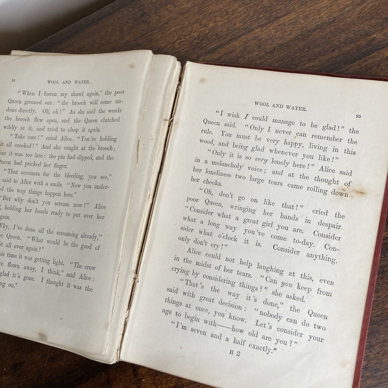 1872 Through The Looking Glass by Lewis Carroll First Edition Spares / Repair