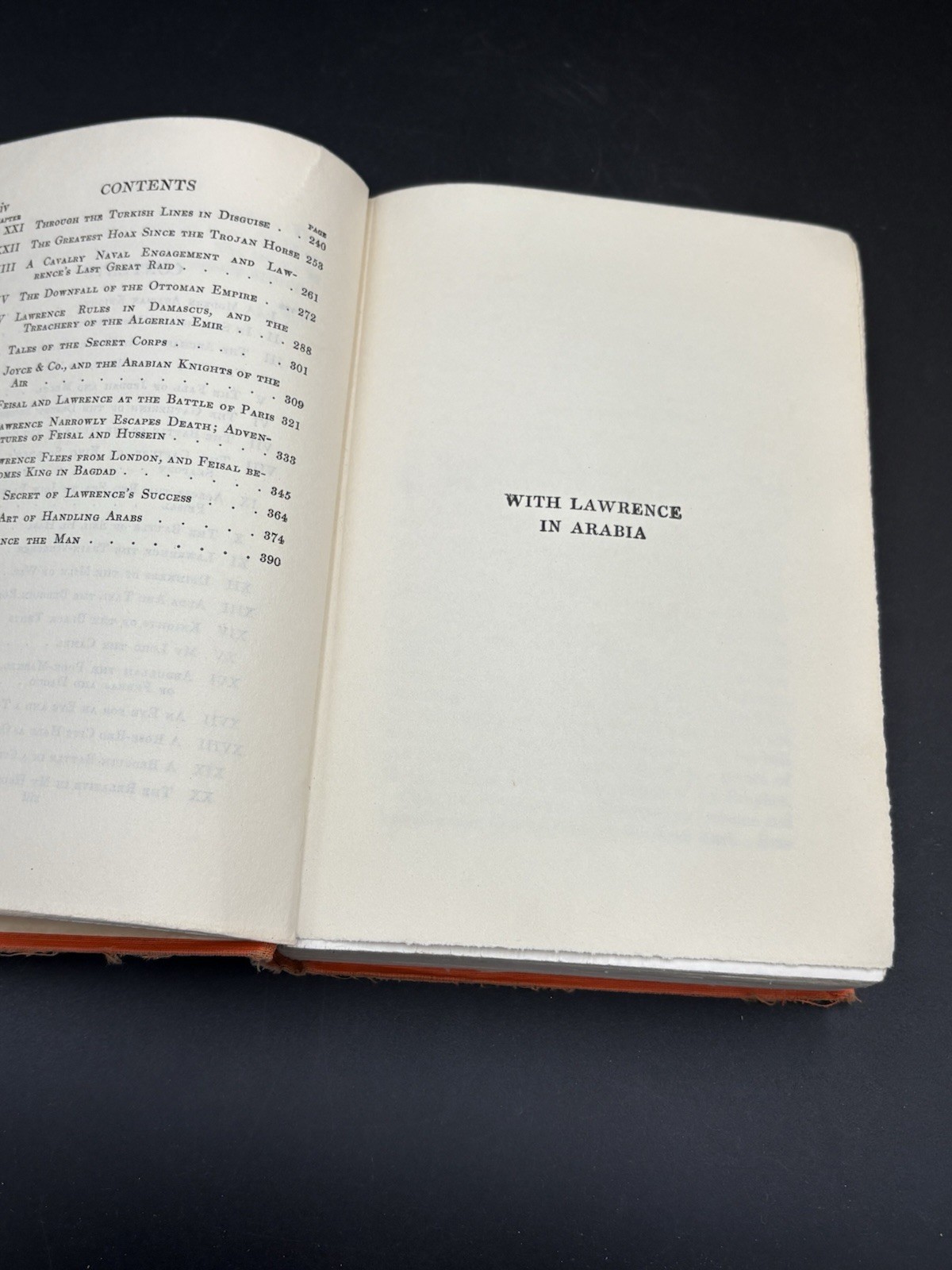 With Lawrence in Arabia by Lowell Thomas (1924) 1st Edition Hardcover Antique