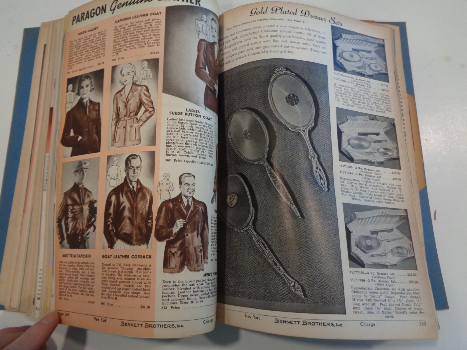 Vintage 1942 Bennett Brothers Blue Book of Quality Merchandise Catalog Jewelry
