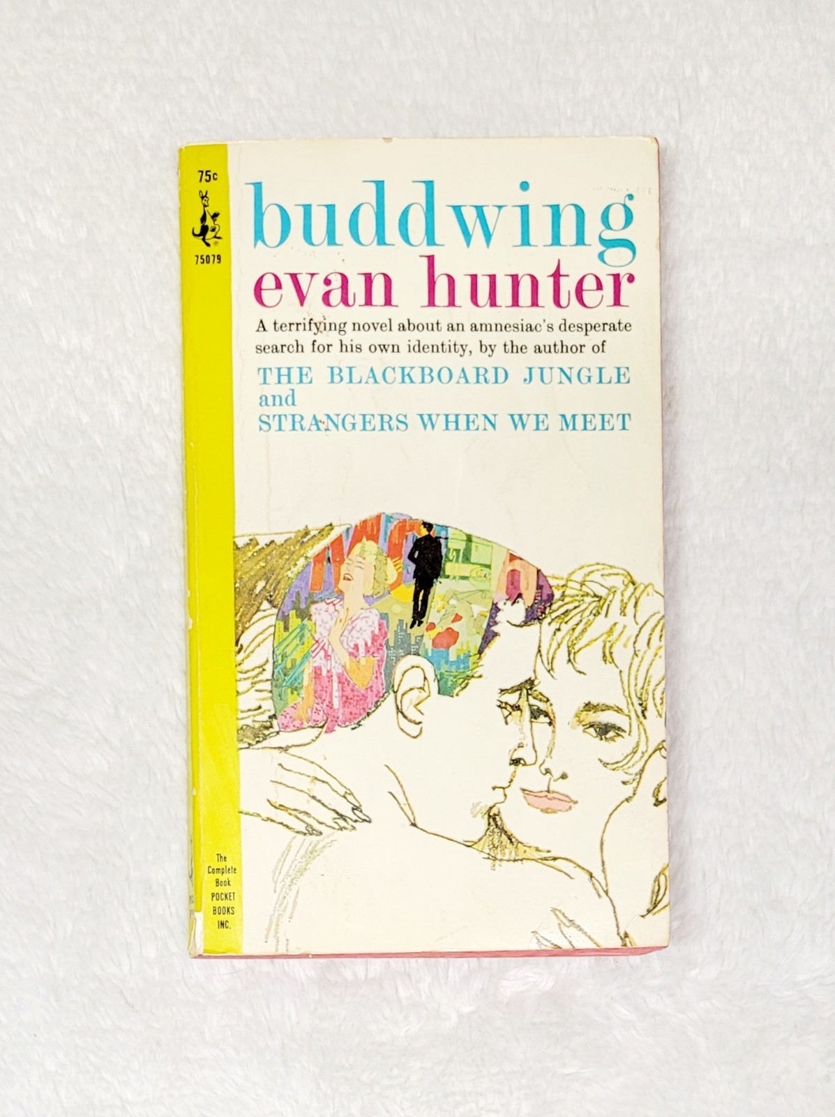 Vintage 1965 Buddwing Evan Hunter First Edition Pocket Size Paperback Book