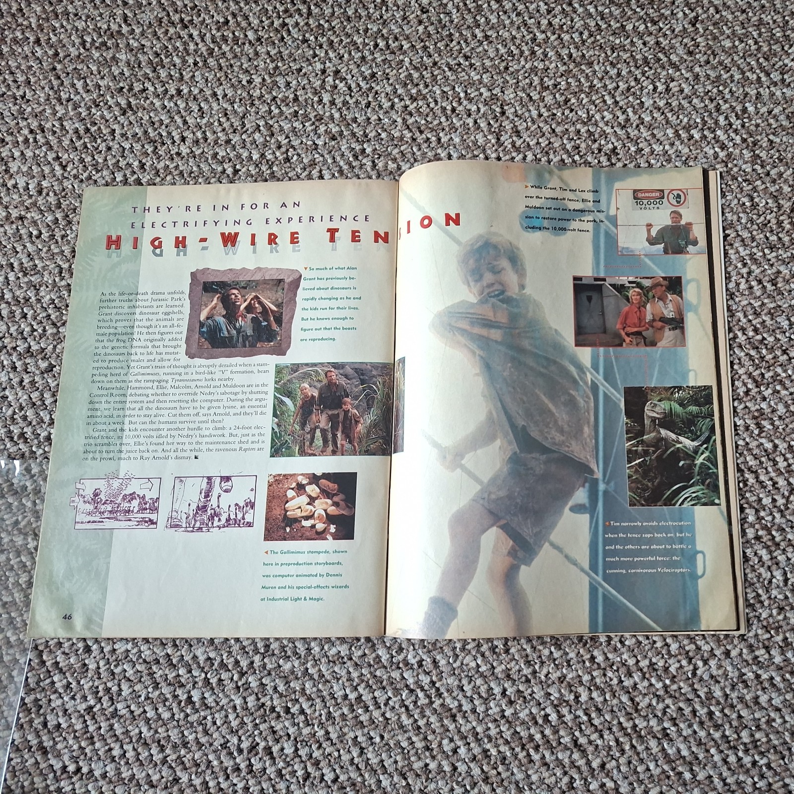 Jurassic Park Official Movie Souvenir Magazine 1992