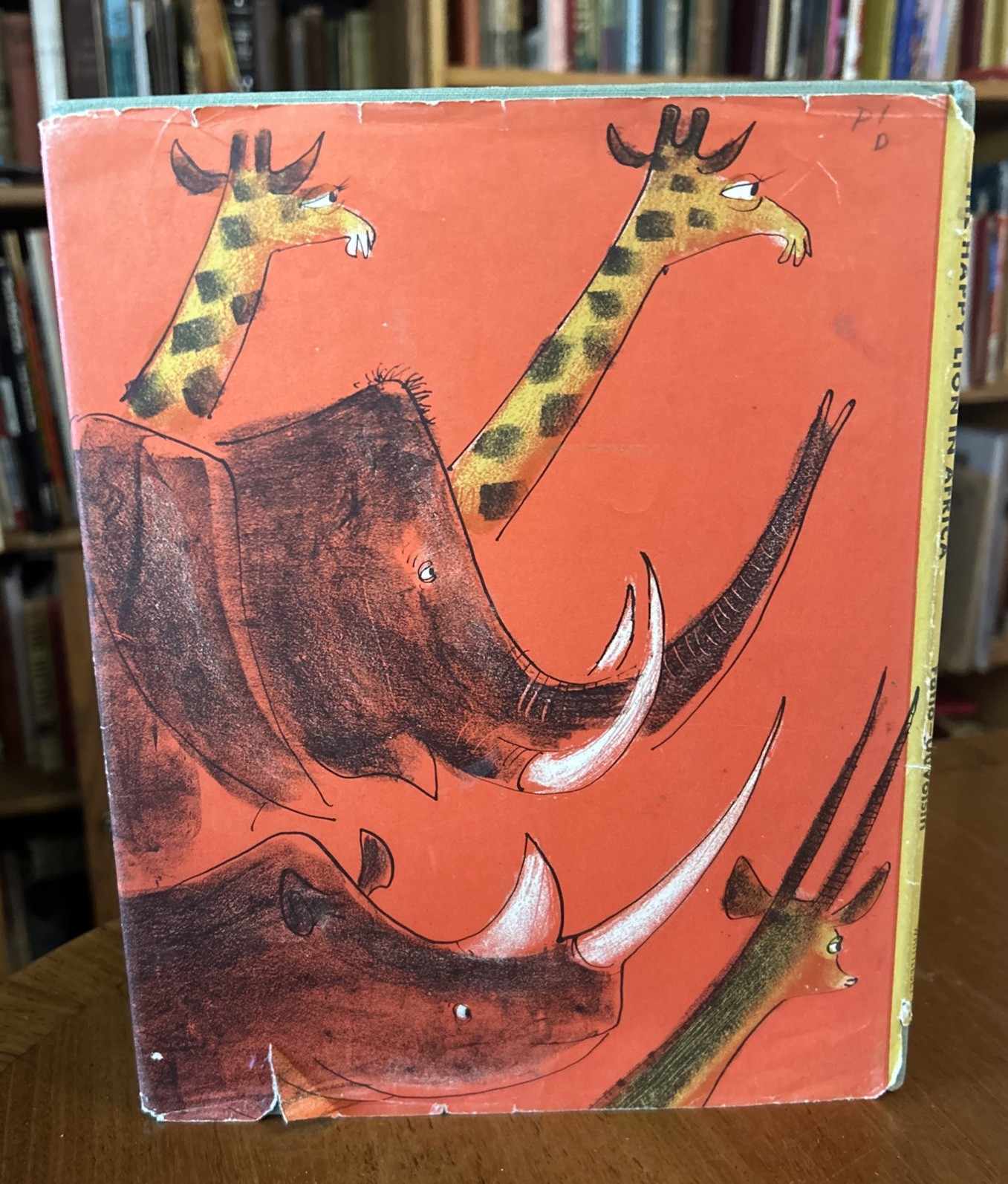 The Happy Lion In Africa by Louise Fatio/ Duvoisin 1955 HCDJ VG