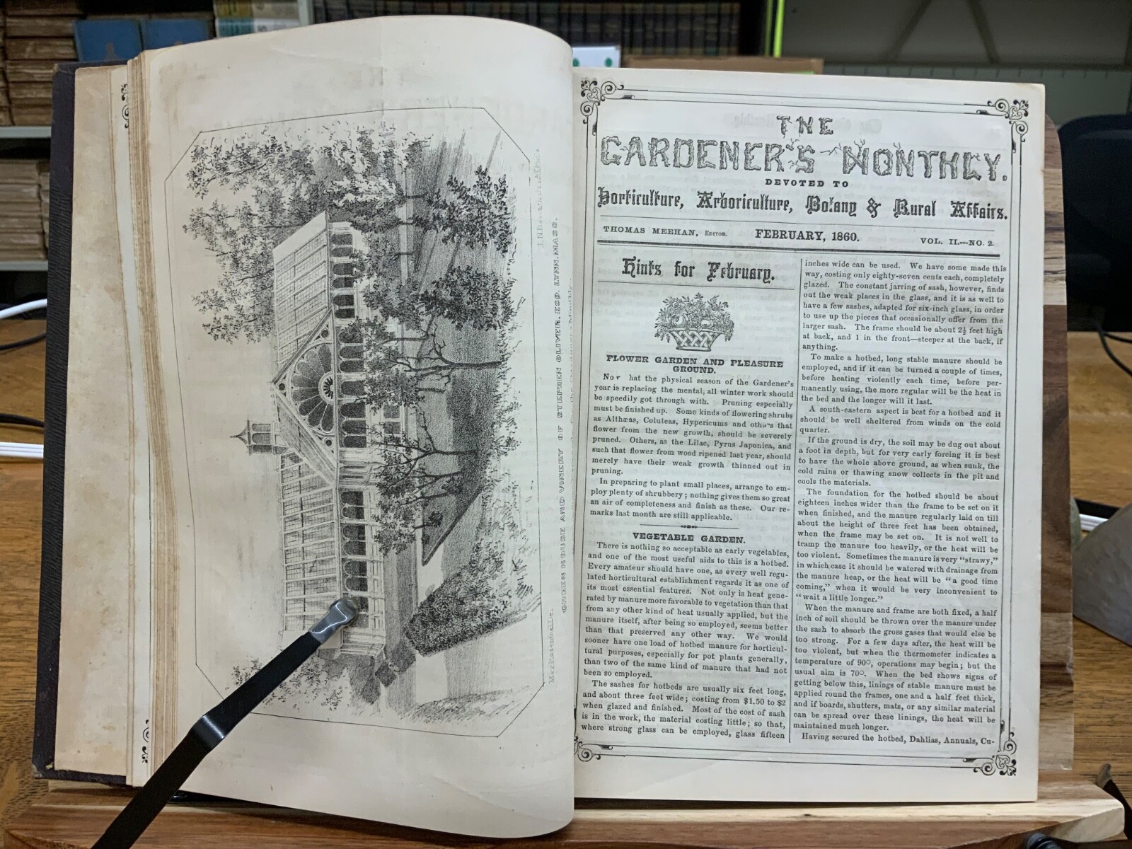 1860 Gardener’s Monthly + Horticulture Thomas Meehan Volume 2 Color Plates