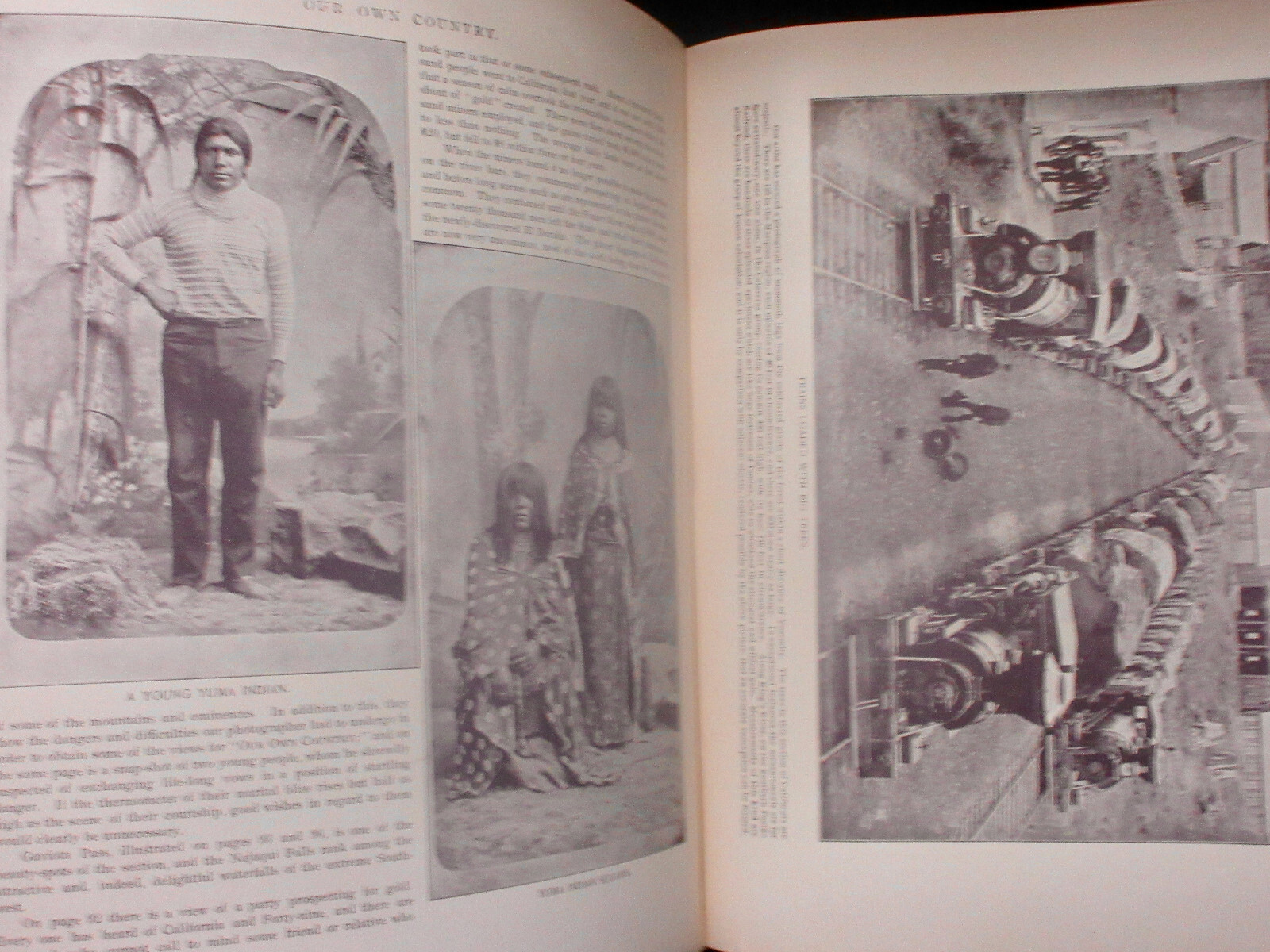 1894 A Complete Picturesque America 320pp NATIVE AMERICAN PHOTOS THE UPPER MISS