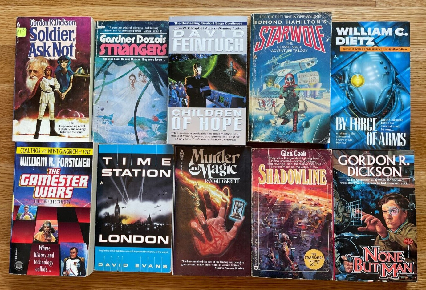 10X All Science Fiction Scifi Random Mix Paperback Books Vintage 1960s+ Lot