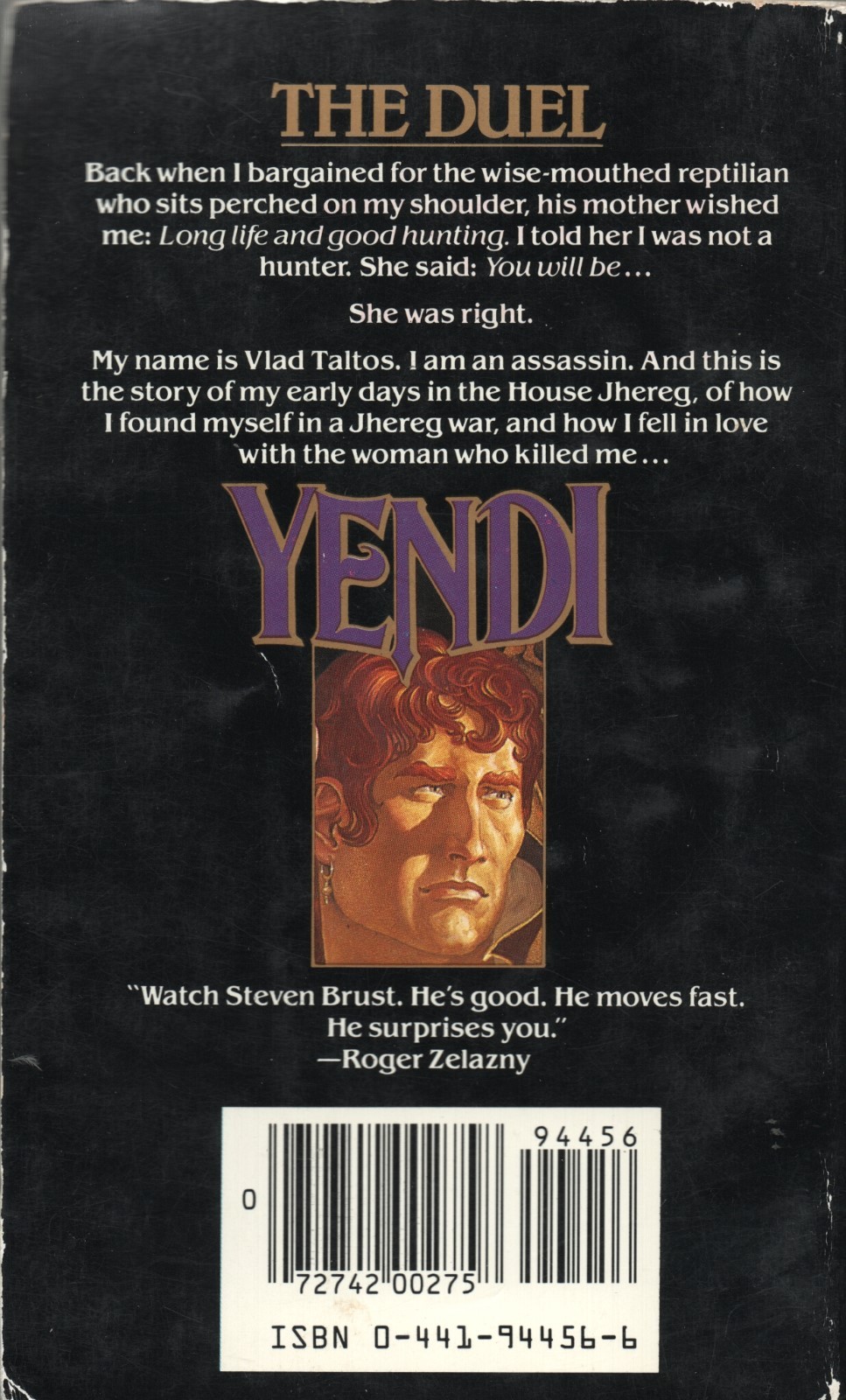 YENDI By STEVEN BRUST Ace Books PB 1984 1984
