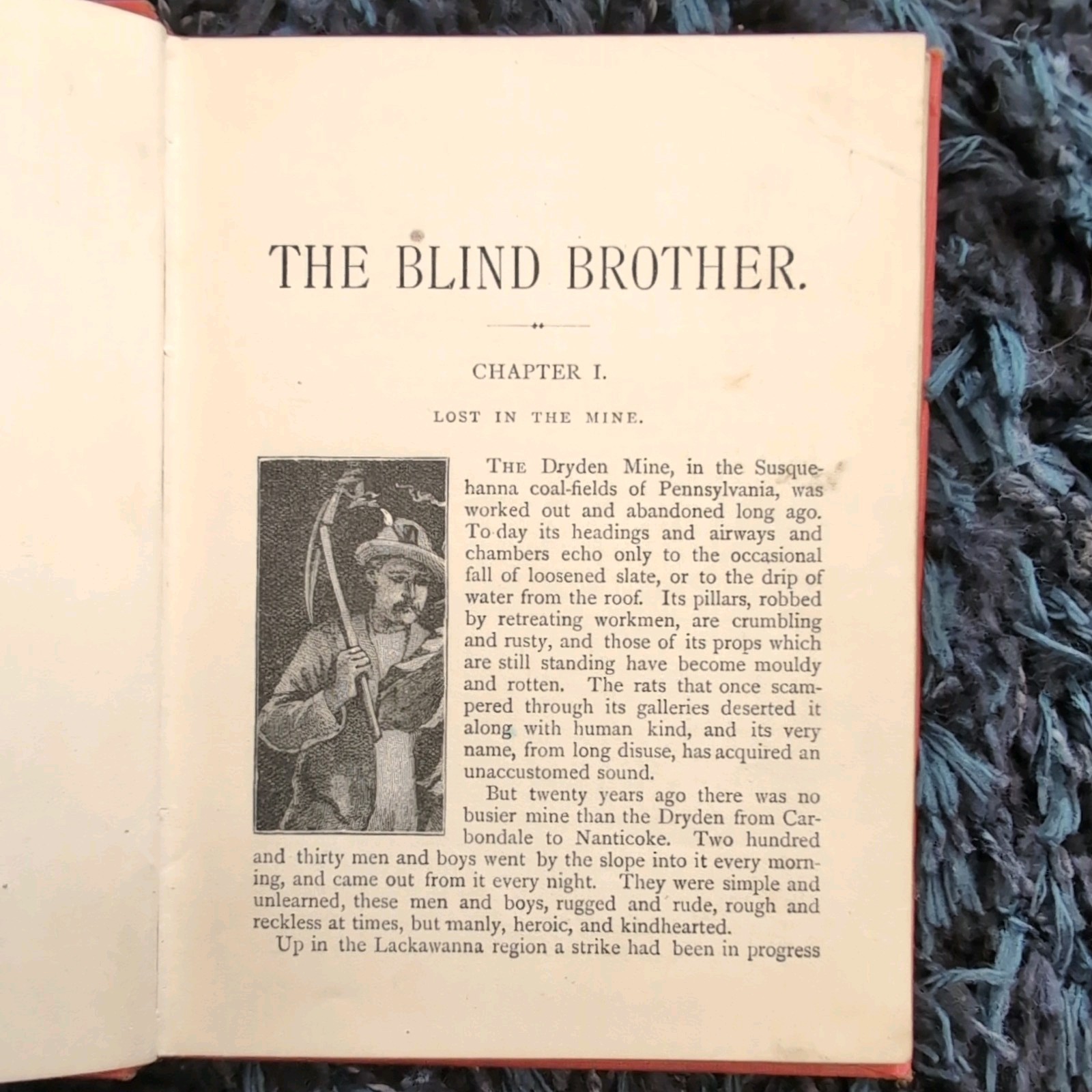 Antique Victorian Book The Blind Brother Homer Greene c1890 Frederick Warne, VGC