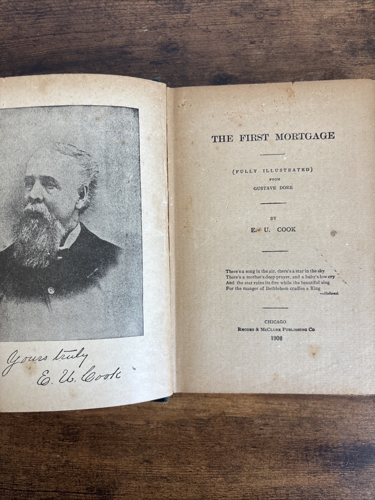 1908 The First Mortgage Gustave Doré Illustrated Antique Book Victorian Art