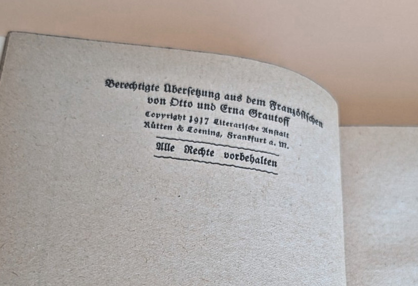 Romain Rolland Johann Christof 2 Vol Set 1918 German HC Rütten & Loening