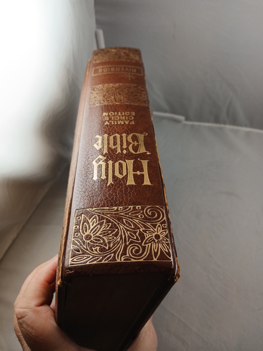 Vintage Holy Bible King James Version KJV Red Letter Heirloom Family Bible 1971