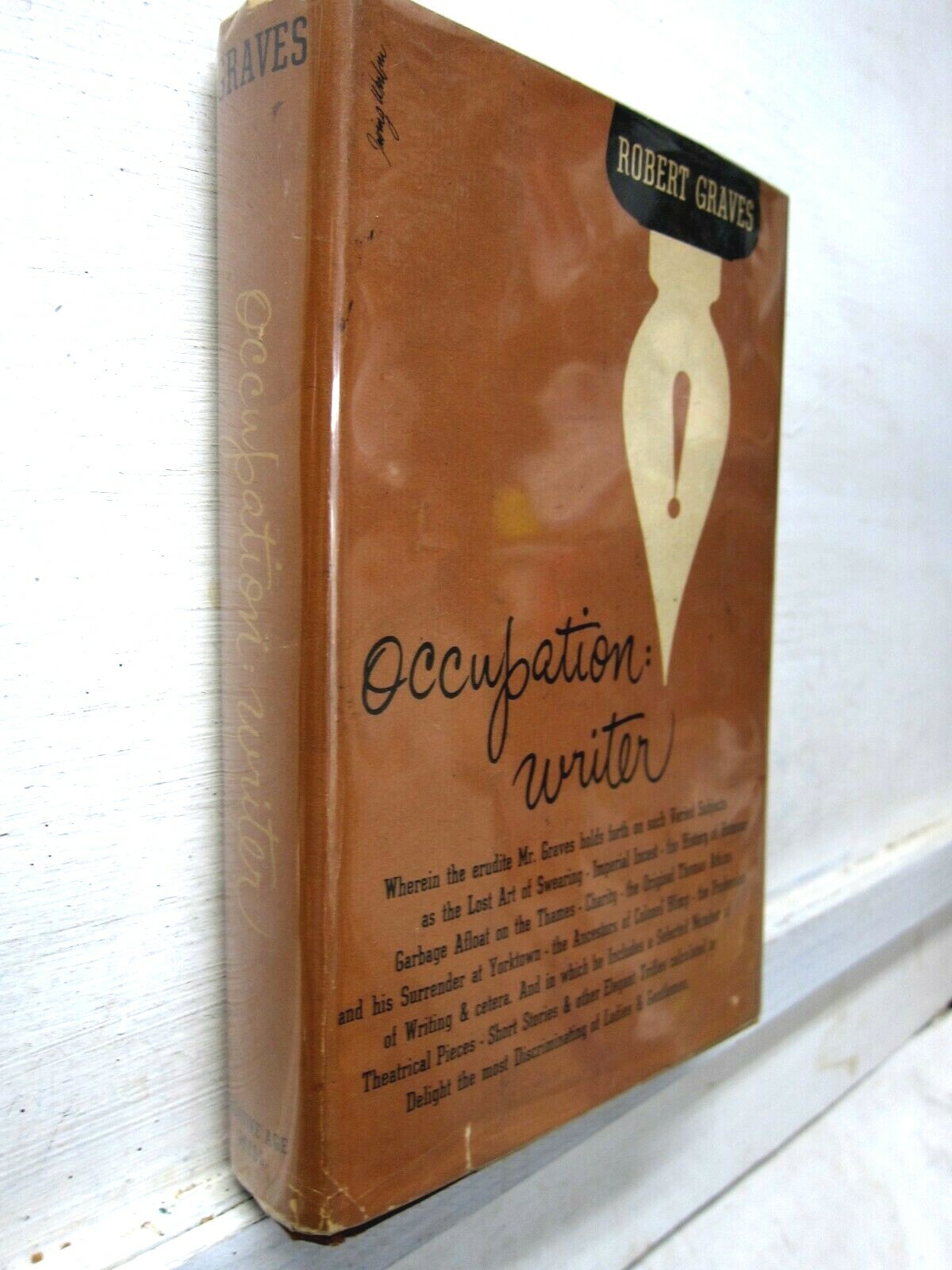 Occupation: Writer, Robert Graves, 1950, Creative Age Press – 1st edition