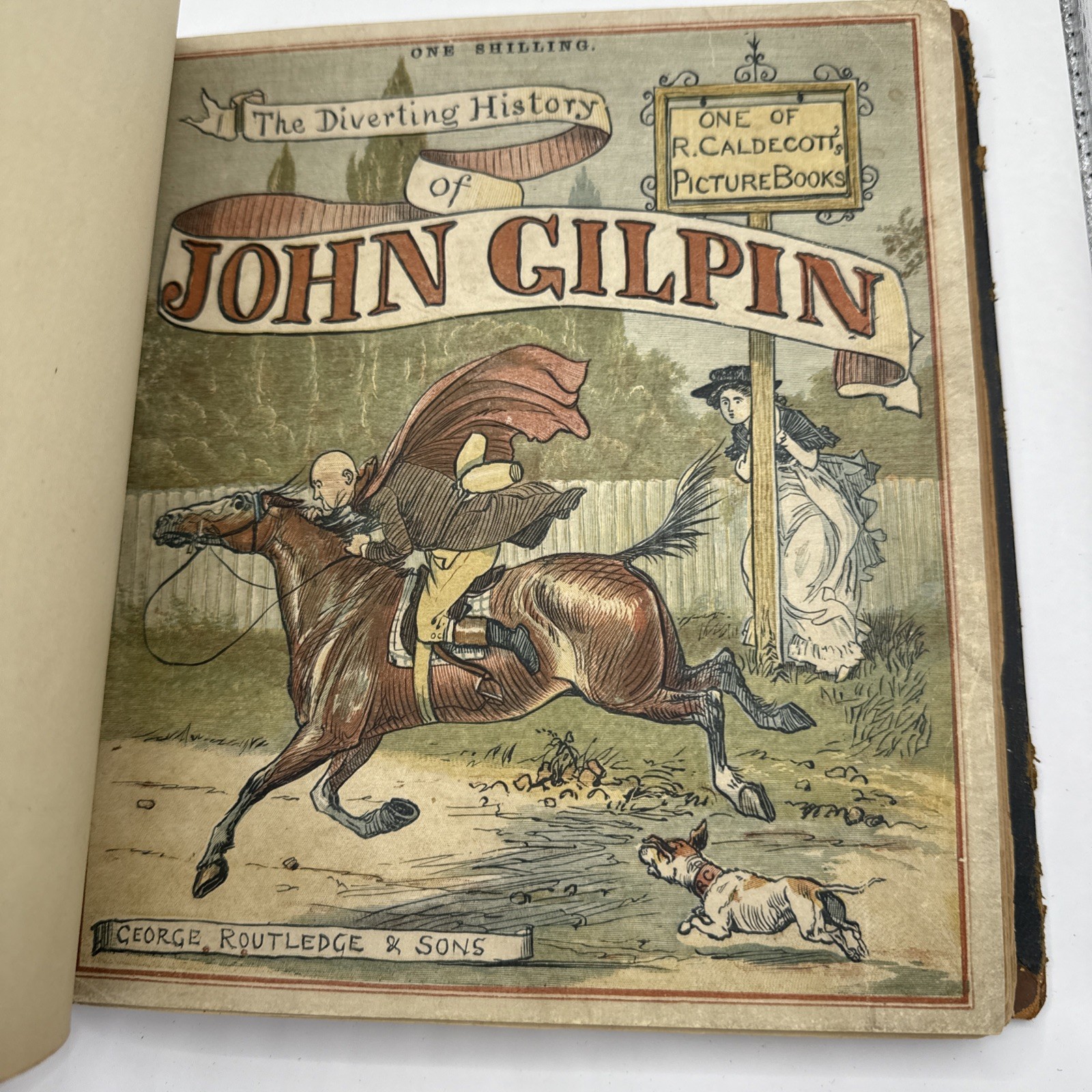 Antique Randolph Caldecott Picture Books 5 Titles Leather Bound 1878-1880