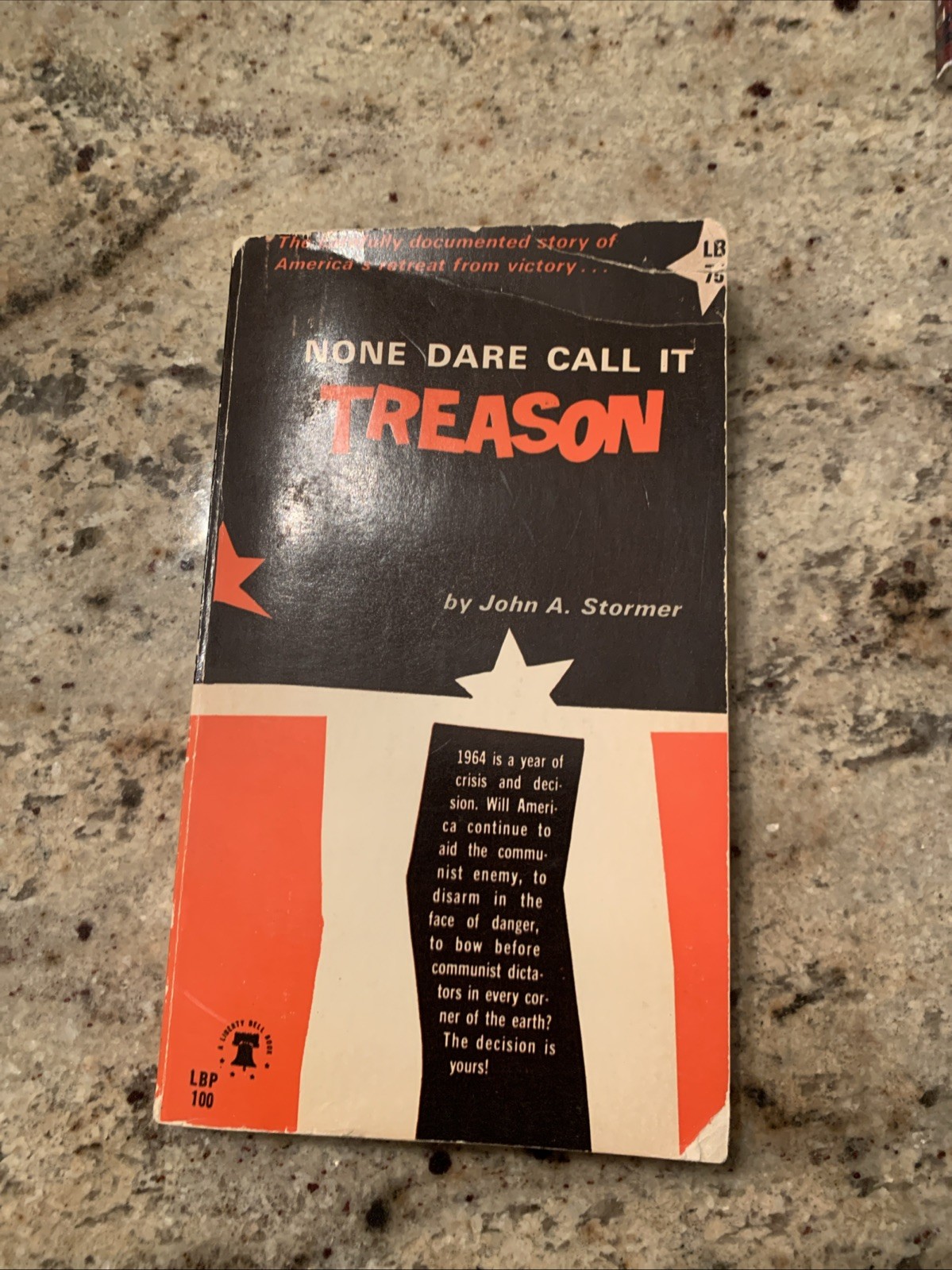 None Dare Call It Treason by John A. Stormer, 1964 Vintage PB, Non-Fiction