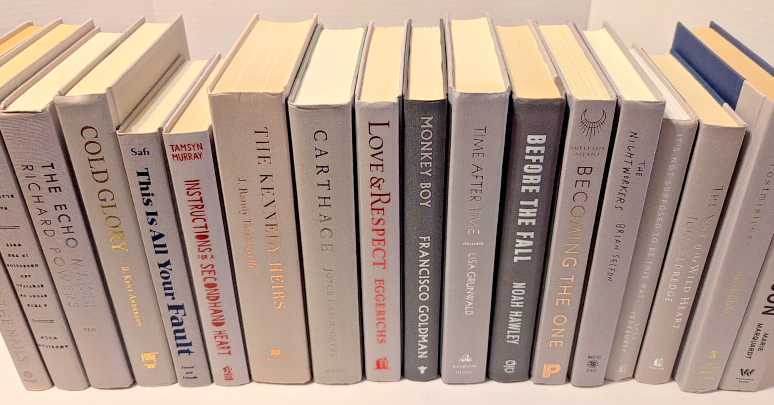 RANDOM Lot of 6 Hardcover GREY Shades Mix Silver Books Staging Prop Decor Modern