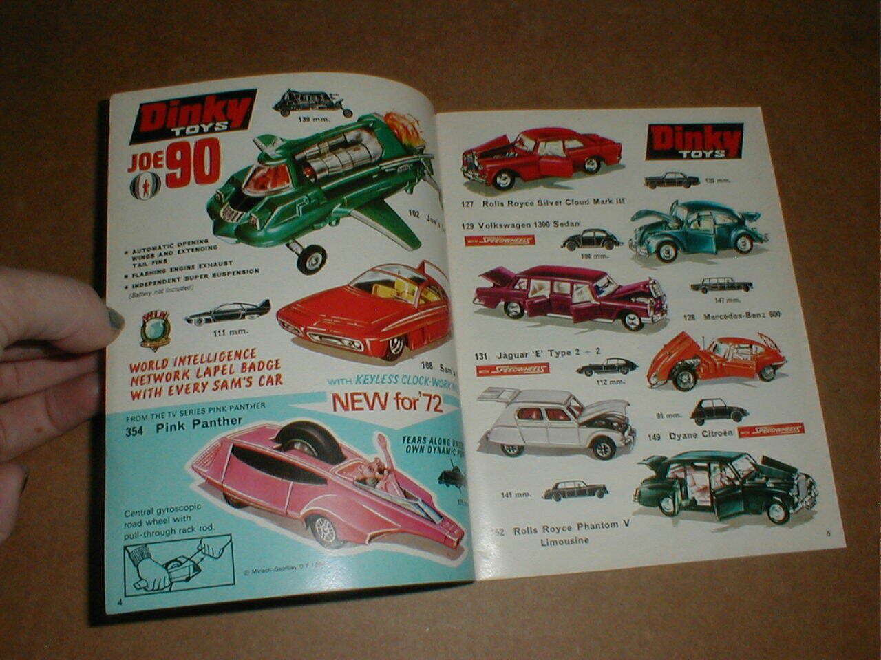 VTG Dinky Toys No 8 Pink Panther SSP Thunderbirds Captain Scarlet Catalog Book