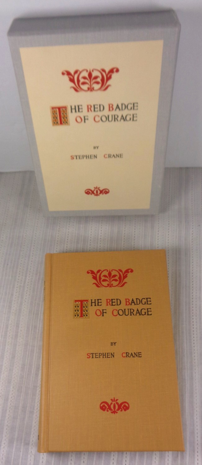 The Red Badge of Courage by Stephen Crane First Edition Library Facsimile VG!
