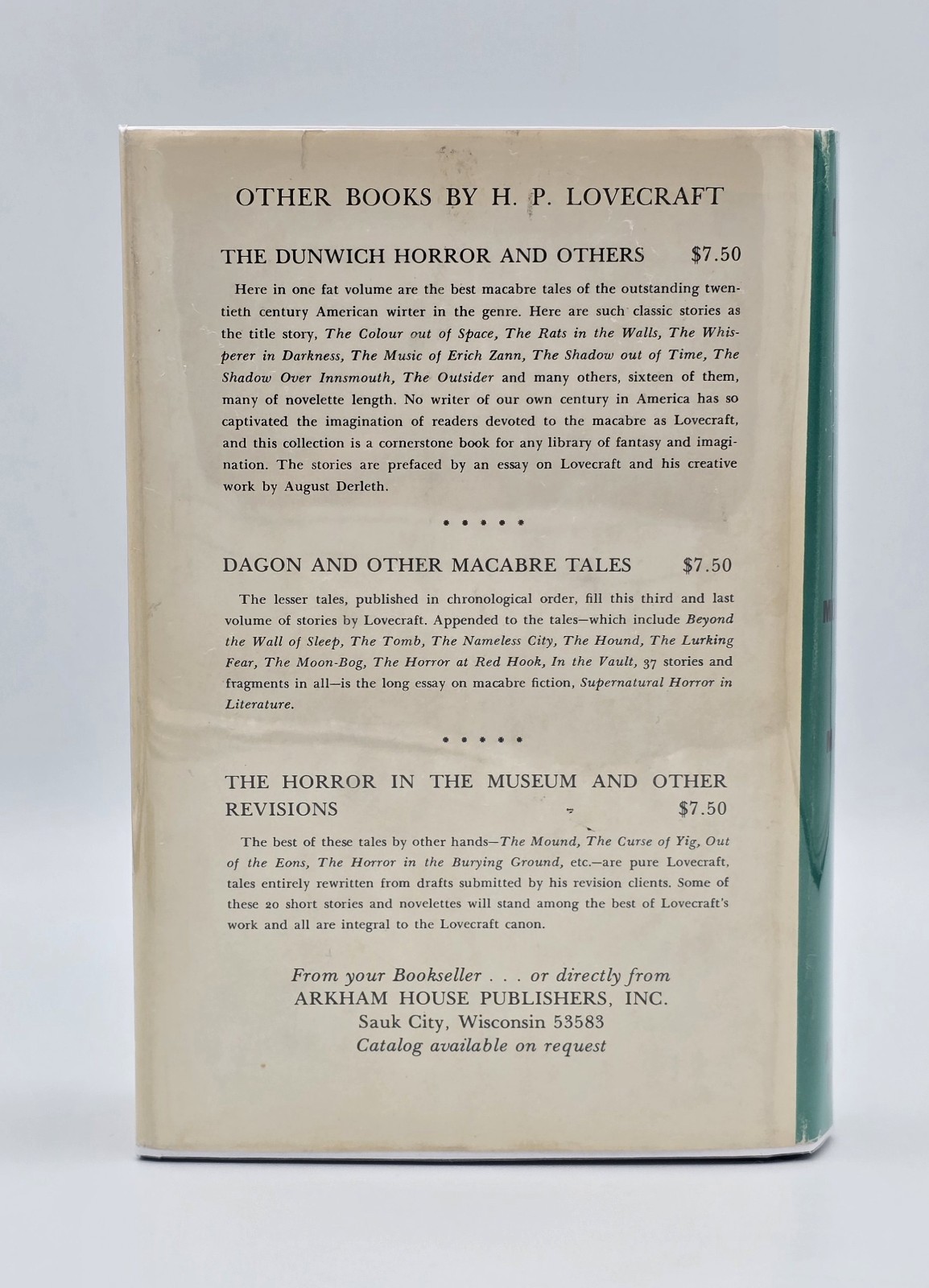 At the Mountains of Madness by H. P. Lovecraft 1964 | Arkham House Hardcover