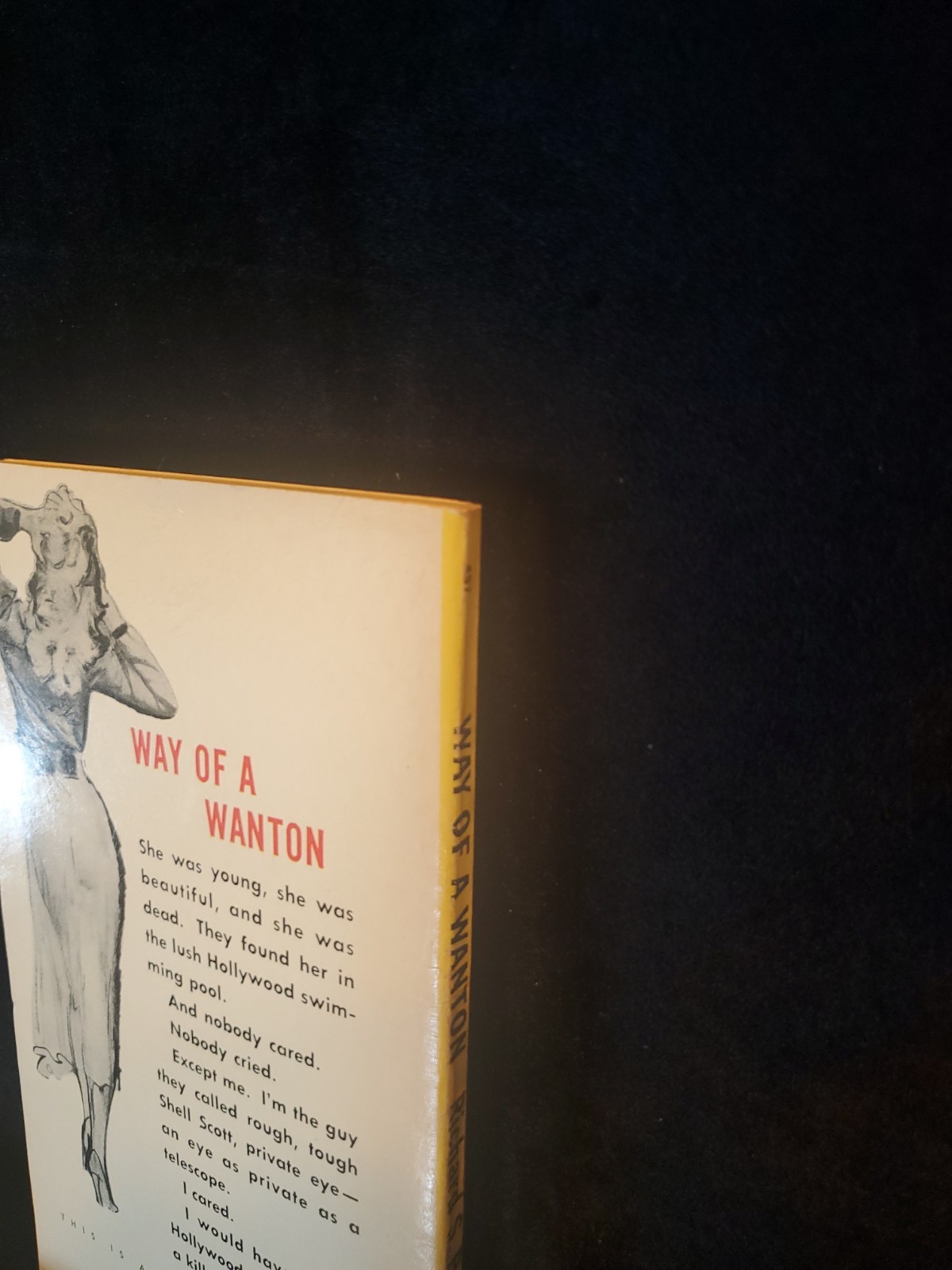 Way Of A Wanton by Richard S Prather 1957 Gold Medal 497 Pulp Hardboiled VG