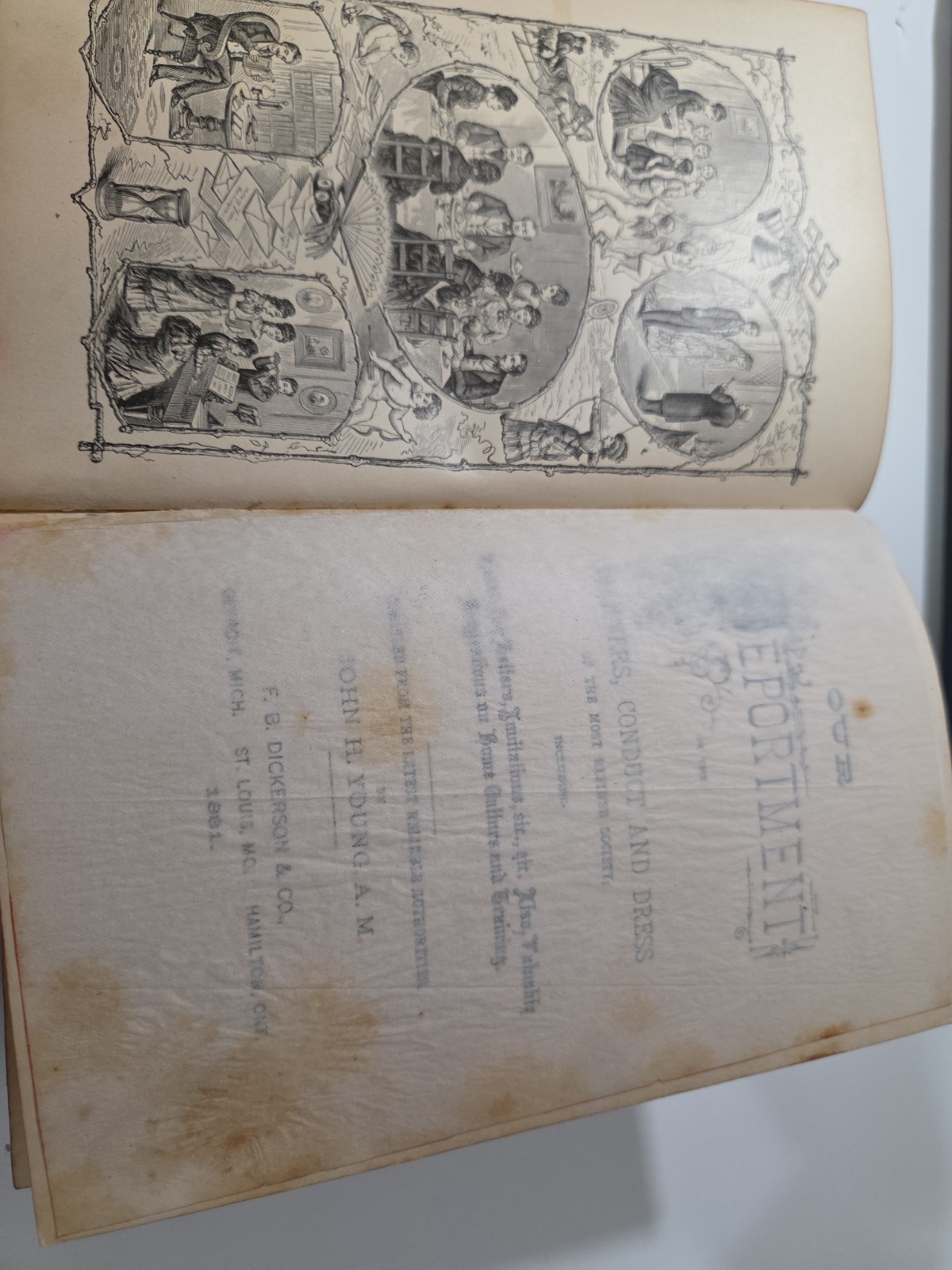 Our Deportment Manners, Conduct And Dress 1882 Book John Young Etiquette