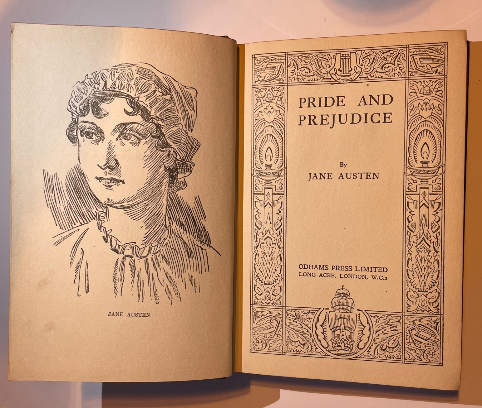 Pride and Prejudice Jane Austen – Odhams Press Books – 1930’s Faux Leather