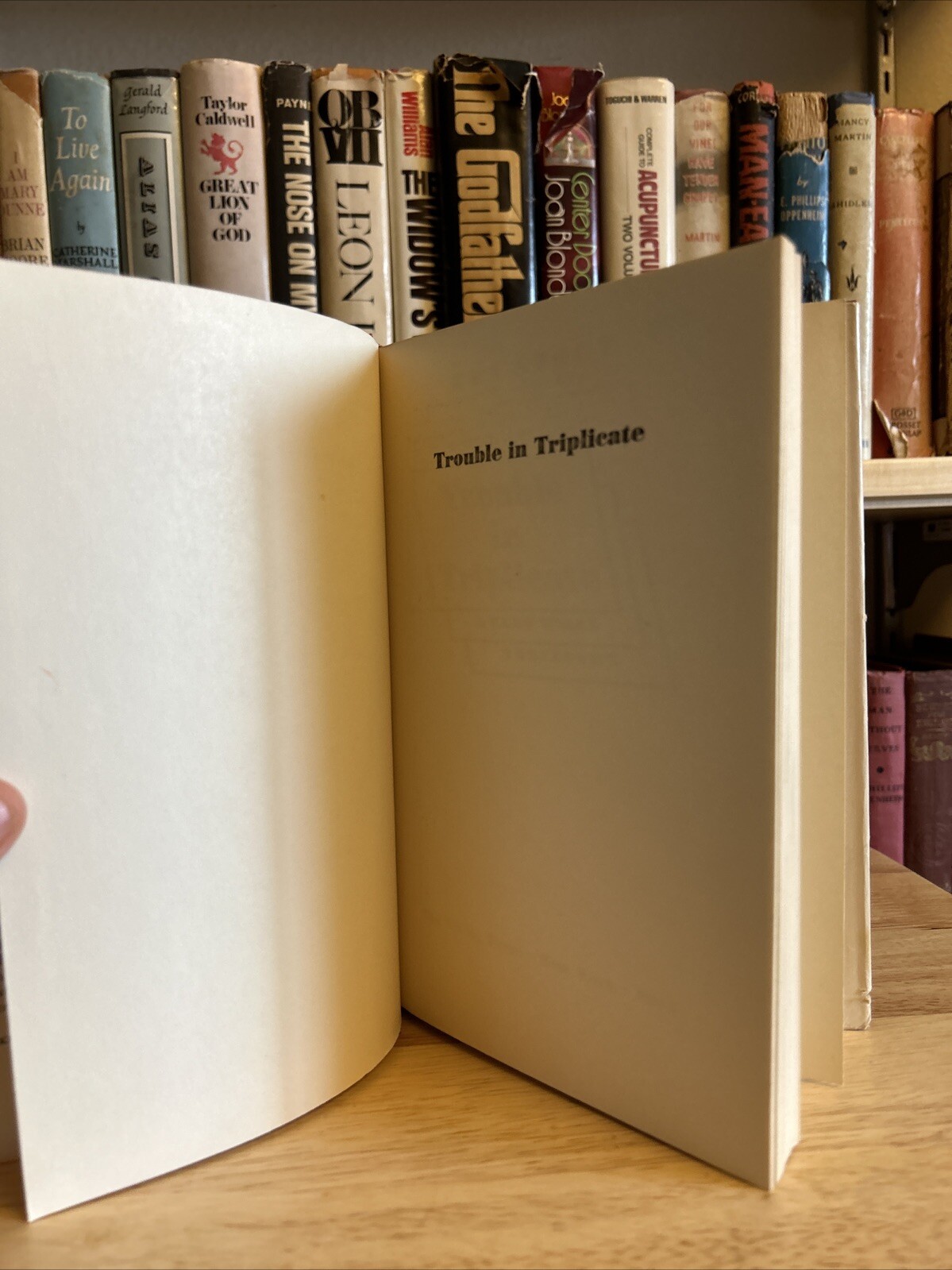 Trouble in Triplicate, A Nero Wolfe mystery by Rex Stout 1949 Viking HCDJ