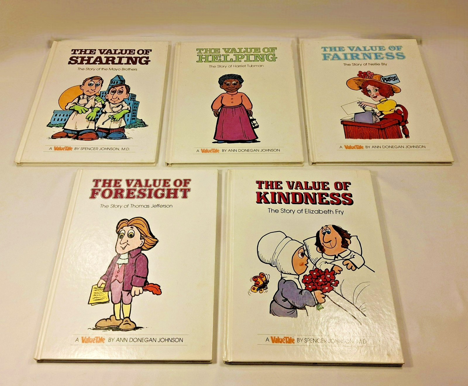Vintage ValueTales Book Lot 17 Hardcover Spencer Johnson Danbury Press 1975-79