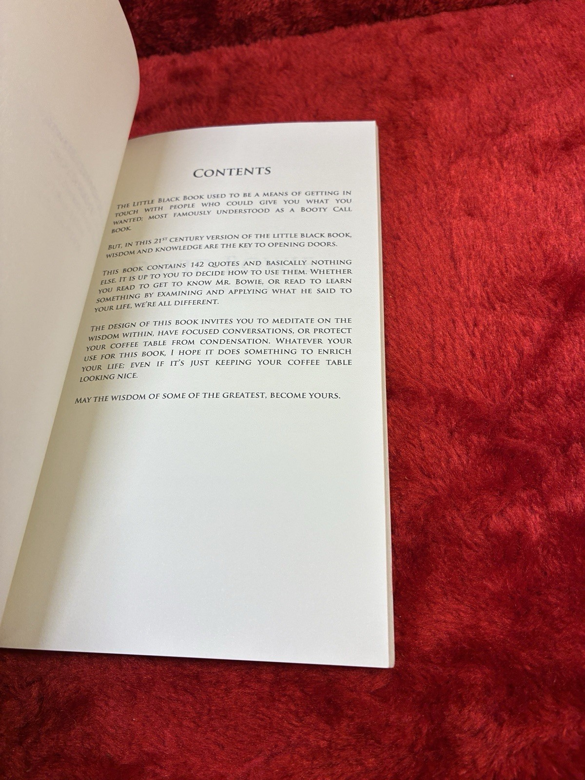 David Bowie The Little Black Book Paperback 2015 Hollister