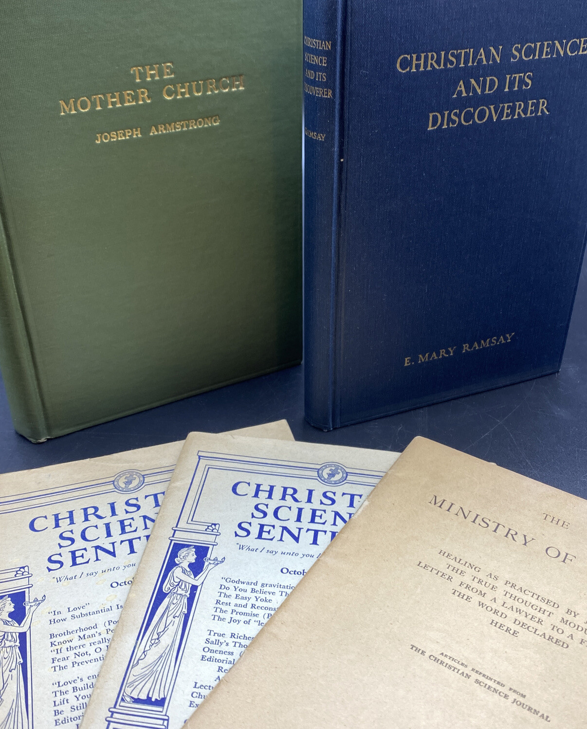 CHRISTIAN SCIENCE Lot 5 Books 1906 + Sam Greenwood~ Mary Ramsay ~J. Armstrong