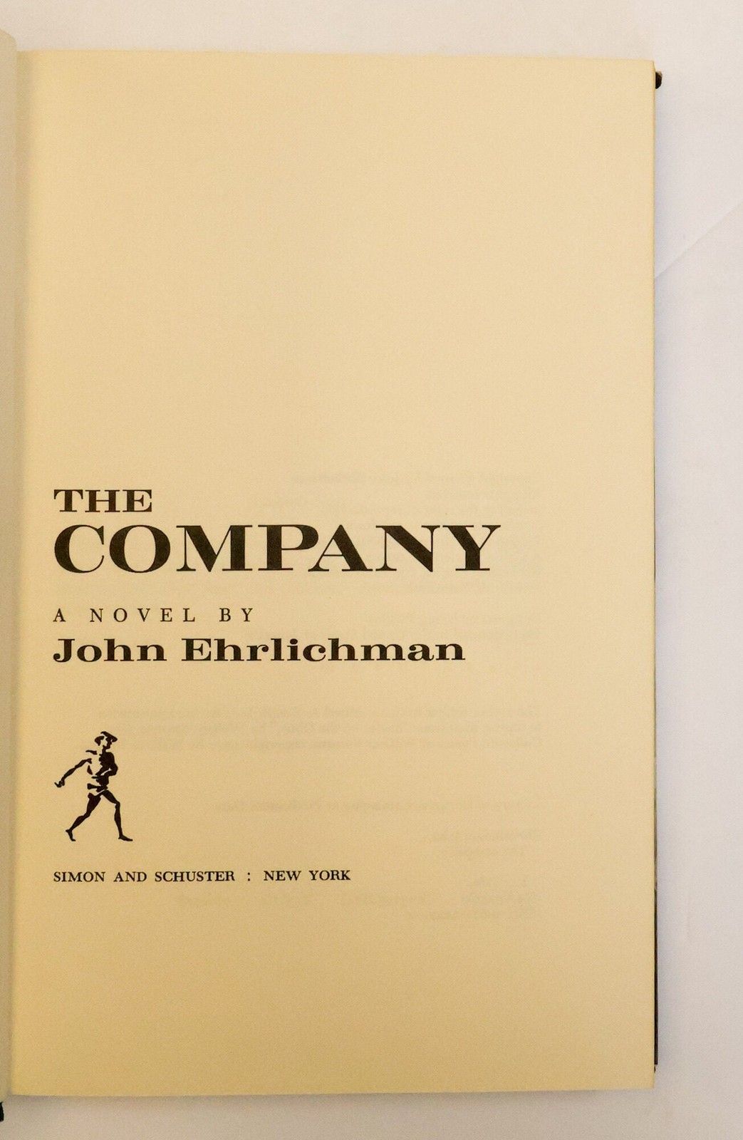 John Ehrlichman / THE COMPANY Inscribed to Jim Lehrer Signed 1st Edition 1976