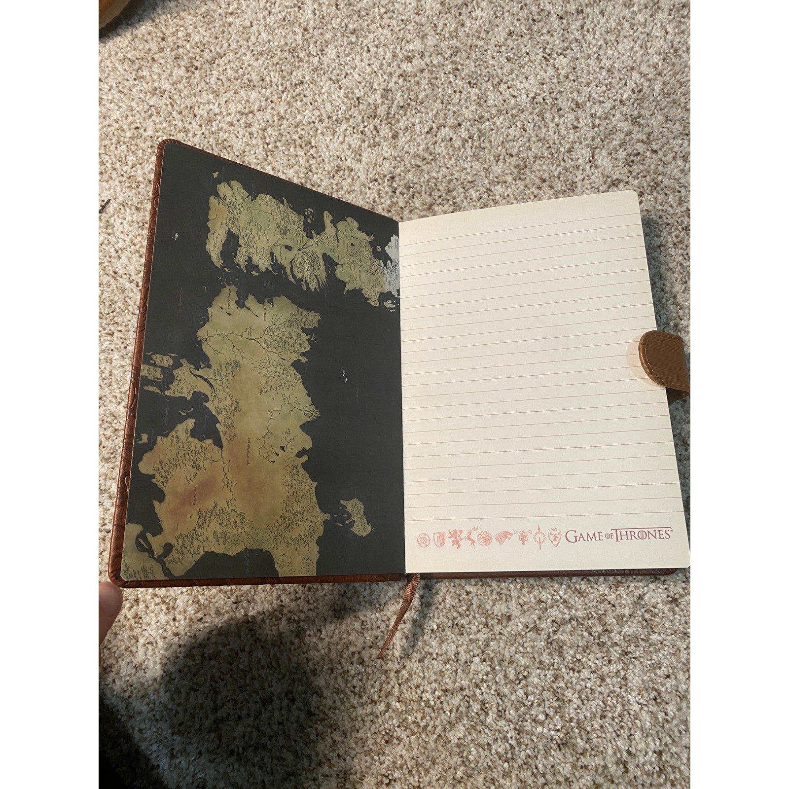 Game of thrones hardcover notebook journal with magnetic closure