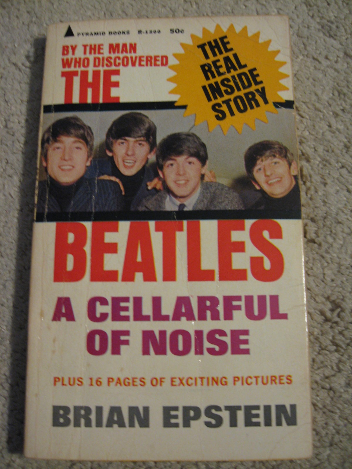A Cellarful of Noise Brian Epstein Vintage Beatles paperback Pyramid 1965