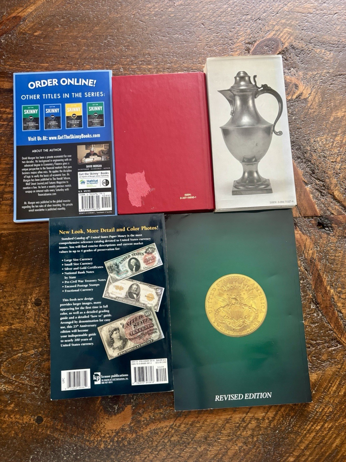 Standard Catalog of United States Paper Money US Coins Silver Eagles 5 Book Lot
