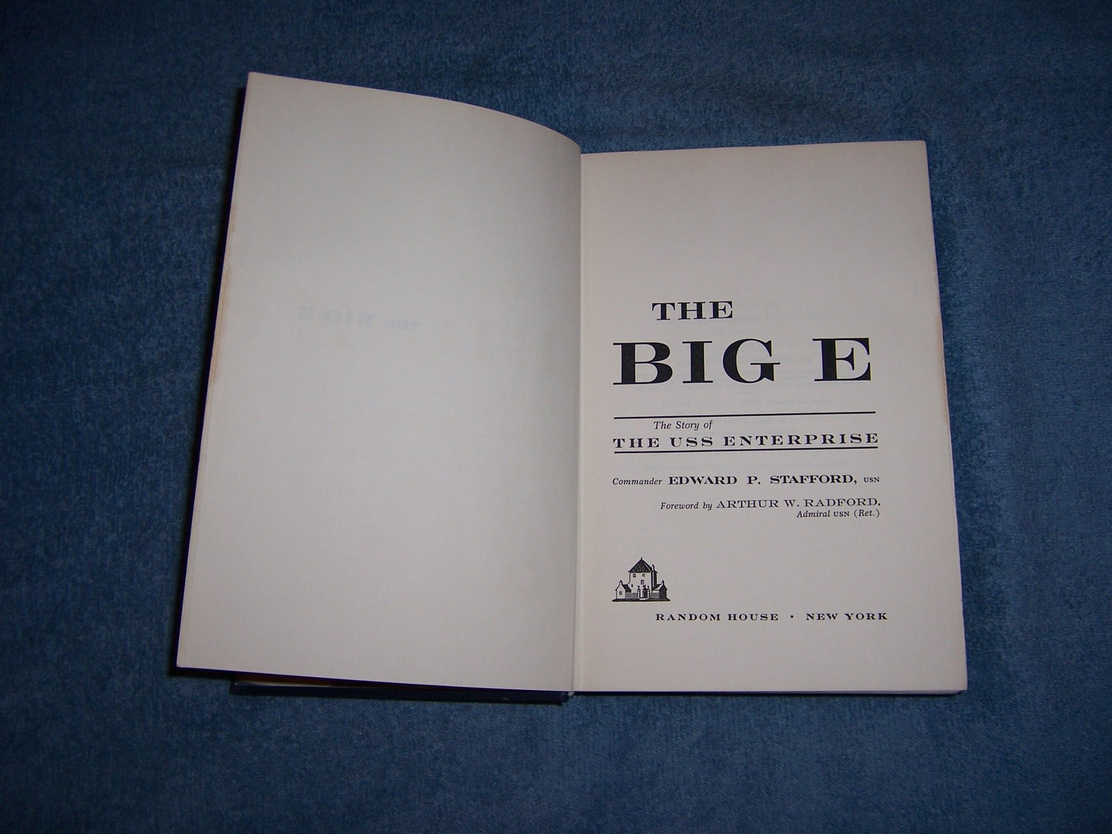 THE BIG-E by Edward P. Stafford, U.S.N./1st Ed/HCDJ/Military & War/WWII 1939-45