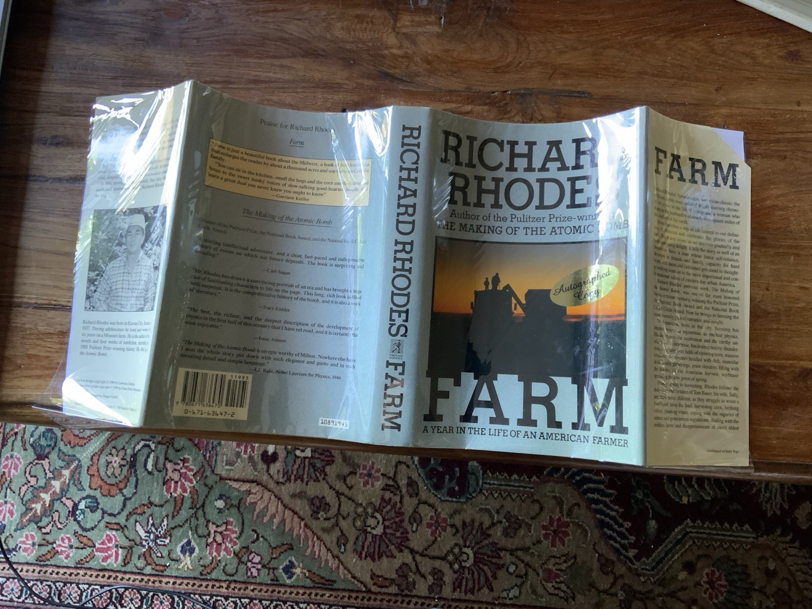 Richard Rhodes ~ Farm ~ First Edition 1st Printing ~ SIGNED ~ 1989